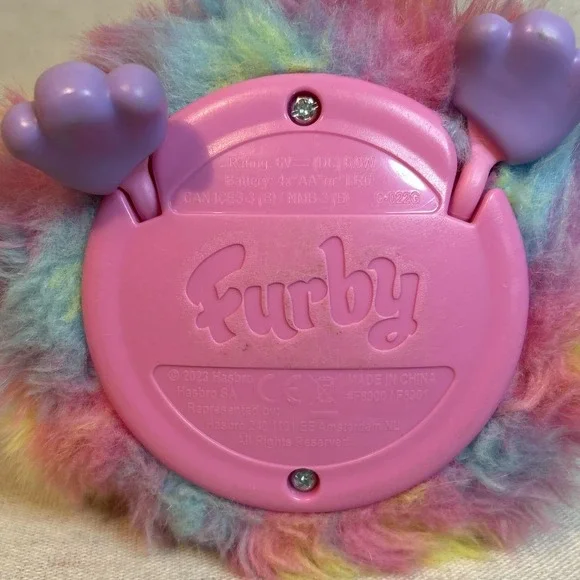 Furby Interactive Electronic Plush Toy Rainbow Tie Dye 2023 Tested Works - Picture 3 of 5